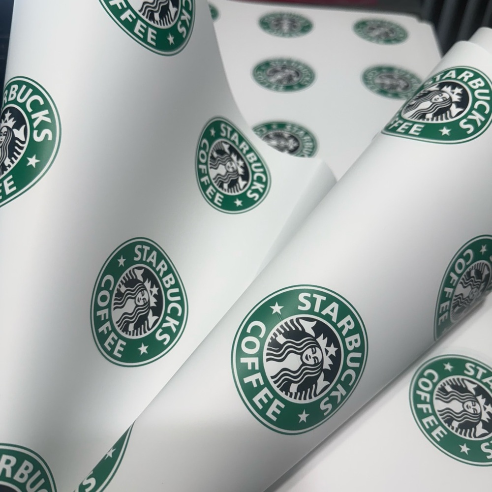 Starbucks Logo Paper Korean Wrapping paper Luxury Brands Waterproof 20 Sheets